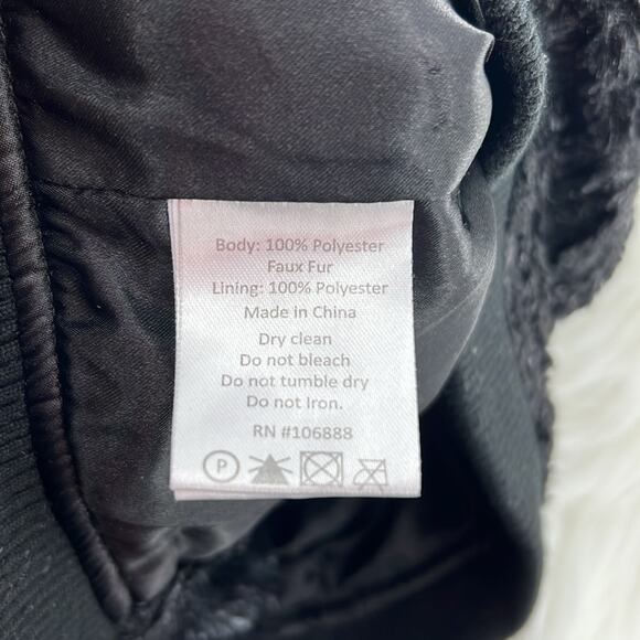 Appaman Faux Fur Bomber Jacket - Black - 2T - Picture 5 of 7
